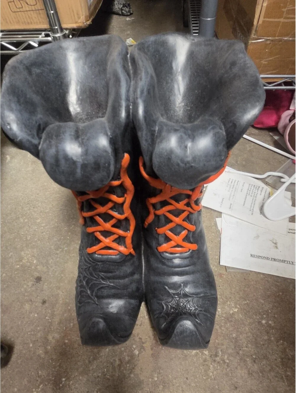 Wicked witch boots decor Halloween